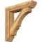 Ekena Millwork Balboa Slat Rough Sawn Bracket w/ Offset Brace, Western Red Cedar, 6"W x 26"D x 26"H BKT0604X26X26BOA06RWR - alternate 1